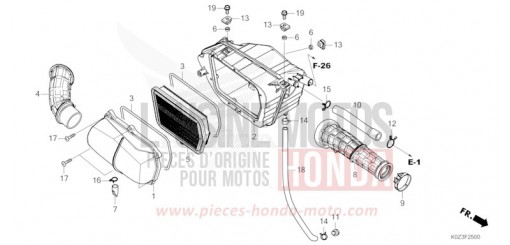 FILTRE A AIR GB350SS de 2025